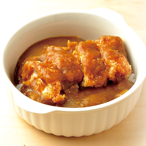 中辛・名物チキンカツカレーライス(ハーフサイズ)